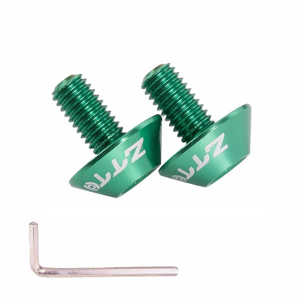 ZTTO 2PCS M5x10 Bicycle Water Bottle Cage Bolts Aluminum Alloy Bike Screws Wrench Set ZTTO 2PCS M5x10 Bicycle Water Bottle Cage Bolts Aluminum Alloy Bike Screws Wrench Set